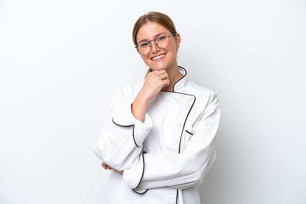 uśmiechnięty kucharz